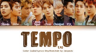 EXO 엑소  TEMPO 템포 LYRICS Color Coded EngRomHan가사 [upl. by Erleena]