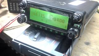 Icom ic 2820h Startup crossband [upl. by Ateloiv722]