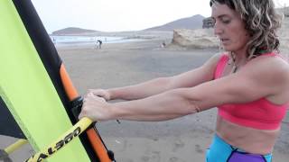 How to do a jibe The Black Team Academy  Beginner Windsurfing [upl. by Einaej]