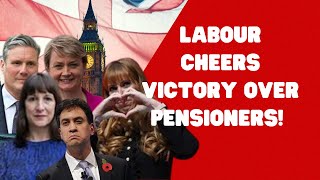 Labour MPs Delight as Pensioners Despair  Proud MPs Celebrate The Freezing of Pensioners uk [upl. by Airlia50]