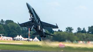 Canadian Air Force McDonnell Douglas CF188A Hornet  RIAT 2024 [upl. by Tiffanie]