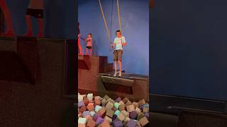 Thomas swinging over the giant foam pit shorts autism [upl. by Cirted750]