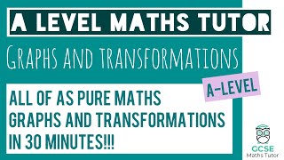 All of Graphs and Transformations in 30 Minutes  Chapter 4  ALevel Pure Maths Revision [upl. by Hanshaw]