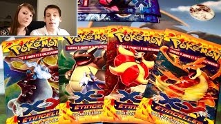 EXCLUSIF ↔ ◓ Ouverture 2 Tripacks Pokémon XY Étincelles FR ◓ ↔ quotTOUT FEU TOUT FLAMME quot [upl. by Mak384]