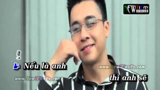 Nếu Là Anh The Men Karaoke YouTube [upl. by Wilser]