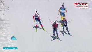 BIATHLON 2024 MASS START FEMMES CANMORE 2024 [upl. by Sabec]