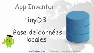 tinyDB  tuto database App Inventor [upl. by Emilio948]