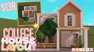 How To Build The COLLEGE ROLEPLAY HOUSE LAYOUT Roblox Bloxburg [upl. by Stahl]