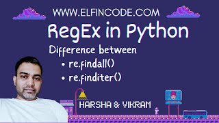 Difference between refindall amp refinditer in RegEx Pattern  RegEx Tutorial Python Part 4Python [upl. by Aimal]