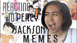 REACTING TO PERCY JACKSON MEMES [upl. by Foss157]