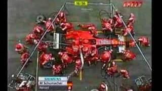 Ferrari pit stop overhead 75 seccond stop [upl. by Enenaej969]