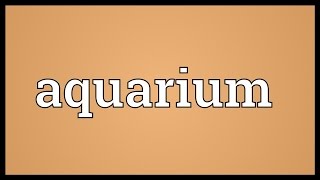 Aquarium Meaning [upl. by Hahseram661]