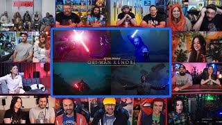 YouTubers React To Obi Wan Vs Darth Vader Ep6 Fight Scene  Obi Wan Kenobi Ep 6 Reaction Mashup [upl. by Faxon]