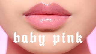 BABY PINK PLUMPED  GLOSSY LIPS TUTORIAL [upl. by Lougheed]