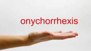 How to Pronounce onychorrhexis  American English [upl. by Redwine]