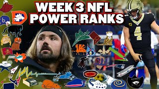 Very HONEST NFL Power Rankings Week 3 [upl. by Homerus]