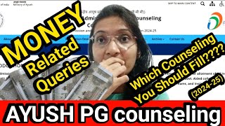 Refundable and NonRefundable Money in AYUSH PG Central counseling  AACCC 2024 [upl. by Girard]