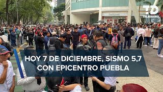 SISMO hoy 7 de diciembre 2023 en CdMx [upl. by Jaan501]