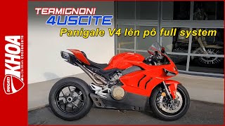 KHOA DUCATI HCM  Panigale V4 lên pô Termignini 4 Uscite hàng khủng cho trường đua tại quận 7 [upl. by Aivitnahs]