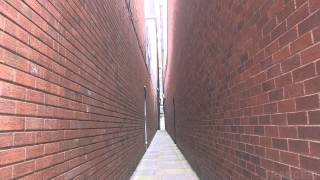 Narrowest street in world Exeter Devon England [upl. by Ordep]