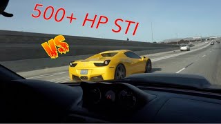 500 HP STI vs Ferrari ZL1 AMG amp more [upl. by Matelda831]