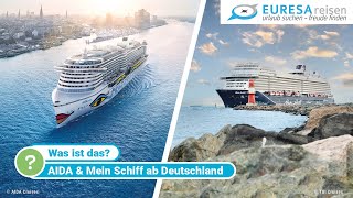 AIDA amp Mein Schiff ab Deutschland – Kreuzfahrten ohne Flug [upl. by Dionis]