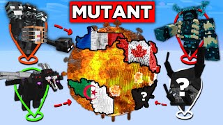 Jai Crée une Guerre Mondiale de MUTANT sur Minecraft [upl. by Ema544]