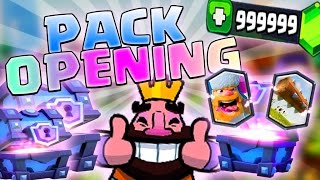 Clash Royale  MEGA Pack Opening  Super Magical Chest Bûche Bûcheron [upl. by Euqnomod]