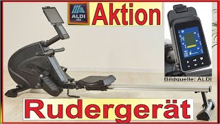 ALDI Aktion Rudergerät  Fitness amp Kraft Training für zu Hause  Heimtrainer Magnetbremssystem Test [upl. by Awra]