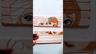 Frozen drawing Elsa and Anna drawing on Icecream stick 🥰😍 [upl. by Aloivaf522]