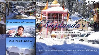 Narkanda snowfall today  Shimla Narkanda looks like this after heavy snowfall 😍 [upl. by Soinotna185]