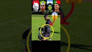 Robot Vs Carlos Vs Hulk Vs Ronaldo Strong Kick Challenge [upl. by Aitnuahs]