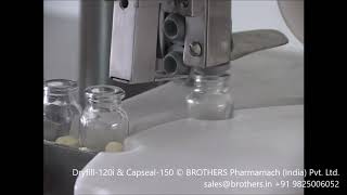 DRYFILL120i and CAPSEAL120 Injectable Powder Vial Filling with Rubber Stoppering and Capping [upl. by Nelleeus613]