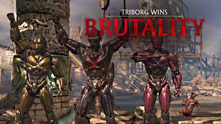 MORTAL KOMBAT X · Triborg  ALL BRUTALITIES HD 60fps  MKX [upl. by Jacoba]