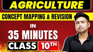 AGRICULTURE in 35 Minutes  Geography Chapter 4  Class 10th CBSE Board [upl. by Oby]