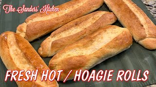 EASY HOAGIE ROLL RECIPE  FUN AND DELICIOUS [upl. by Yrahca]