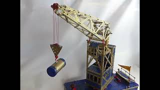 Meccano Pontoon Crane [upl. by Albertina629]