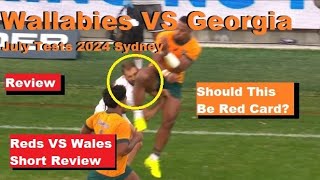 Review Wallabies VS Georgia July Test 2024 Sydney Reactions Analysis amp Recap [upl. by Ariajay591]