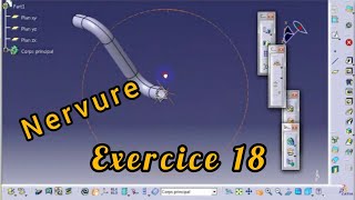 catia v5 part Desgin nervure exercice 18 [upl. by Drus]