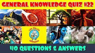 General Knowledge Trivia Quiz Part 22 [upl. by Deborath]