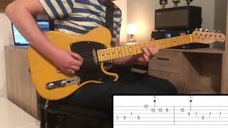 The Rolling Stones  Dead Flowers Guitar Solo with Tabs easy guitar lead solo [upl. by Norved]