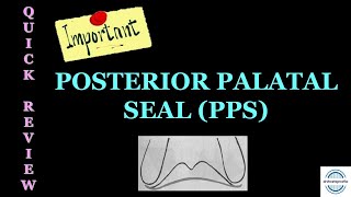 POSTERIOR PALATAL SEAL  VIBRATING LINES  COMPLETE DENTURE [upl. by Koffman]