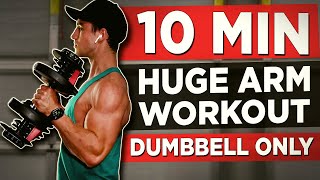 15 MINUTE ARM WORKOUT DUMBBELLS ONLY [upl. by Leslie465]