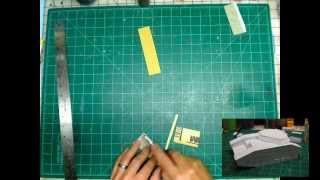 DIY sanding blocks  styrene modeling tools for scratch built [upl. by Adekahs]