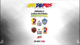 LIGA DISTRITAL  JORNADA 5  CENTAUROS S20 vs FUERZA JUVENIL  CENTAUROS S17 vs FÉNIX FS  ENVIVO [upl. by Ahsok]