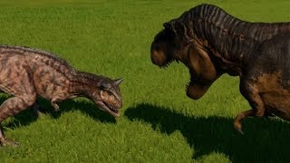 Carnotaurus vs TRex Allosaurus Baryonyx Suchomimus amp Ceratosaurus 1080p 60FPS [upl. by Bascomb]