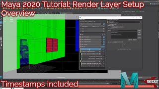 Maya Tutorial 2020 Render Layer Setup Overview with Timestamps [upl. by Aihsenod]