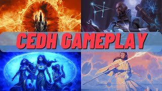 Sauron vs vadrik vs Heliod vs Sen triplets cEDH Gameplay [upl. by Aikemat]