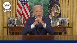 President Biden delivers Oval Office address l ABC News Special Report [upl. by Dolly]