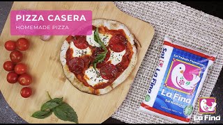 Receta de pizza casera [upl. by Atilam]